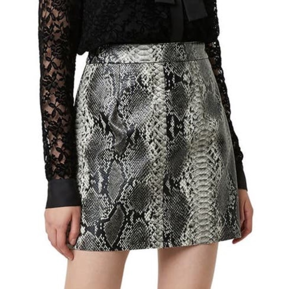 French Connection Snakeskin Skirt